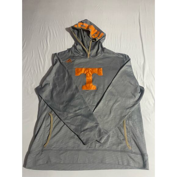 Men's Adidas Tennessee Volunteers Hoodie, Sz XL Gray/Orange - Picture 1 of 9